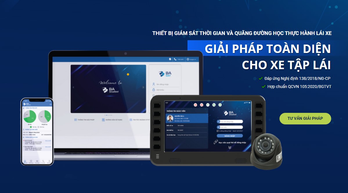 Hướng dẫn sử dụng App BA-SmartDAT cho Học viên và giáo viên dạy lái xe